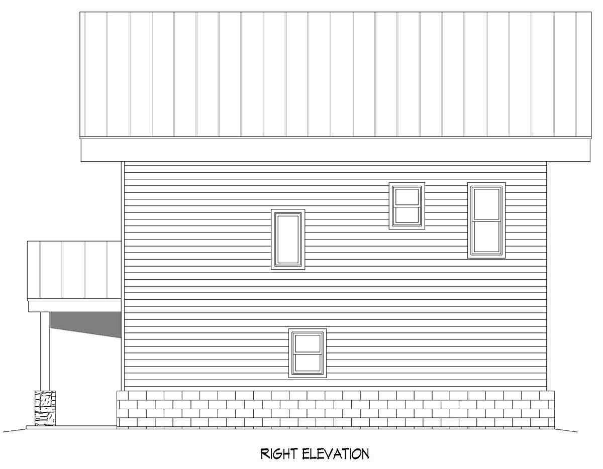 Garage-Living Plan 80903 Picture 1