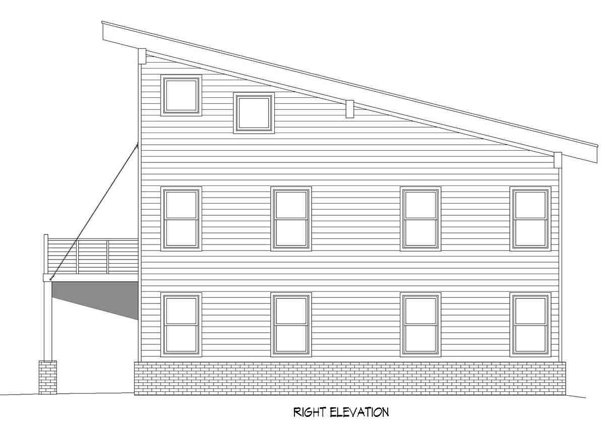 Garage-Living Plan 80908 Picture 1