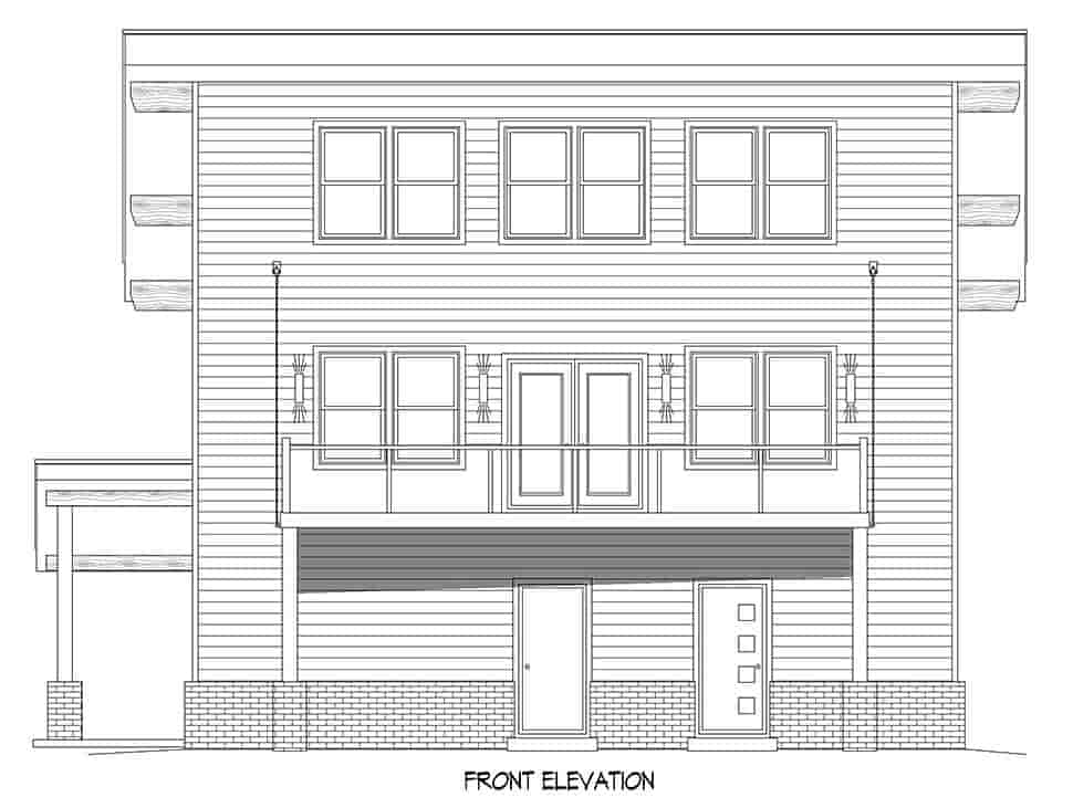 Garage-Living Plan 80908 Picture 3