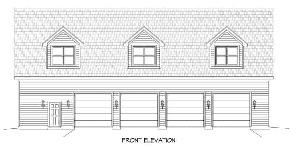 Garage-Living Plan 80909 Picture 3