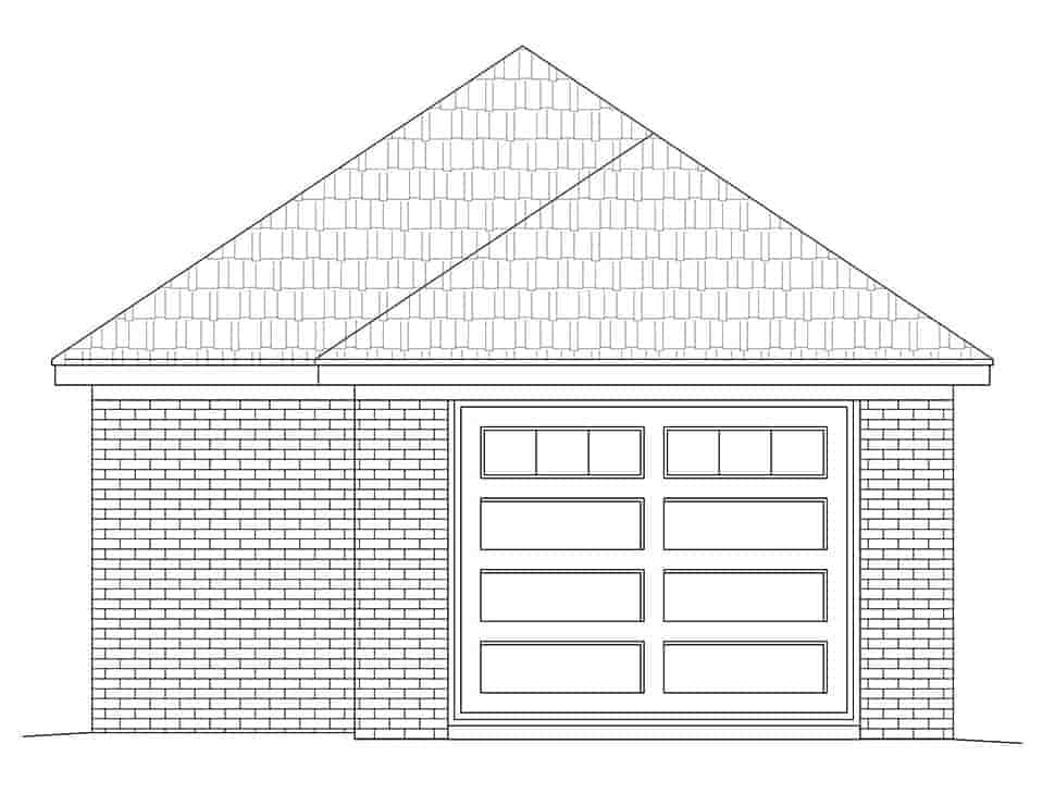 Garage Plan 80952 - 1 Car Garage Picture 3