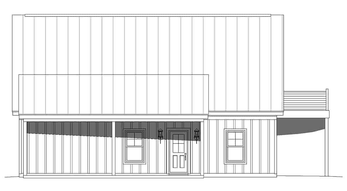 Craftsman, Farmhouse, Traditional 3 Car Garage Apartment Plan 80968 Picture 1