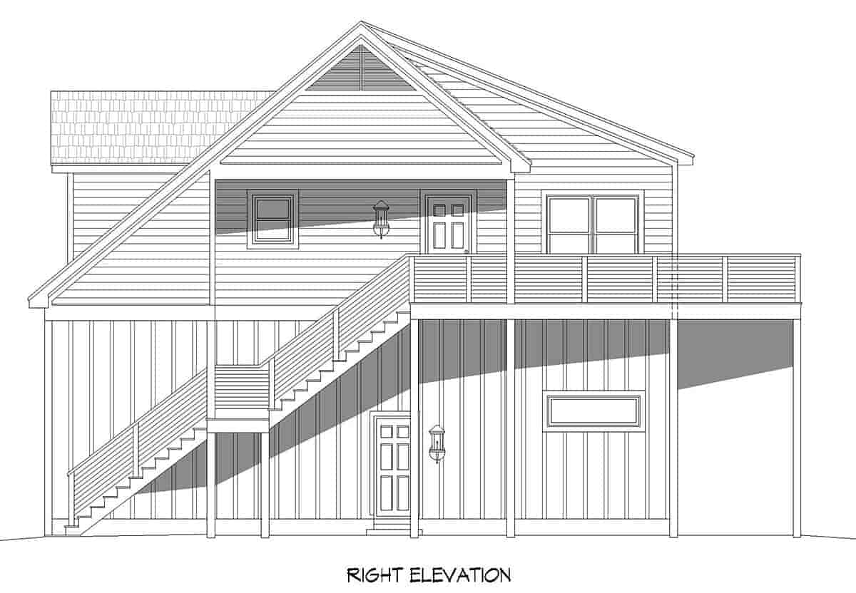 Garage-Living Plan 80969 Picture 1