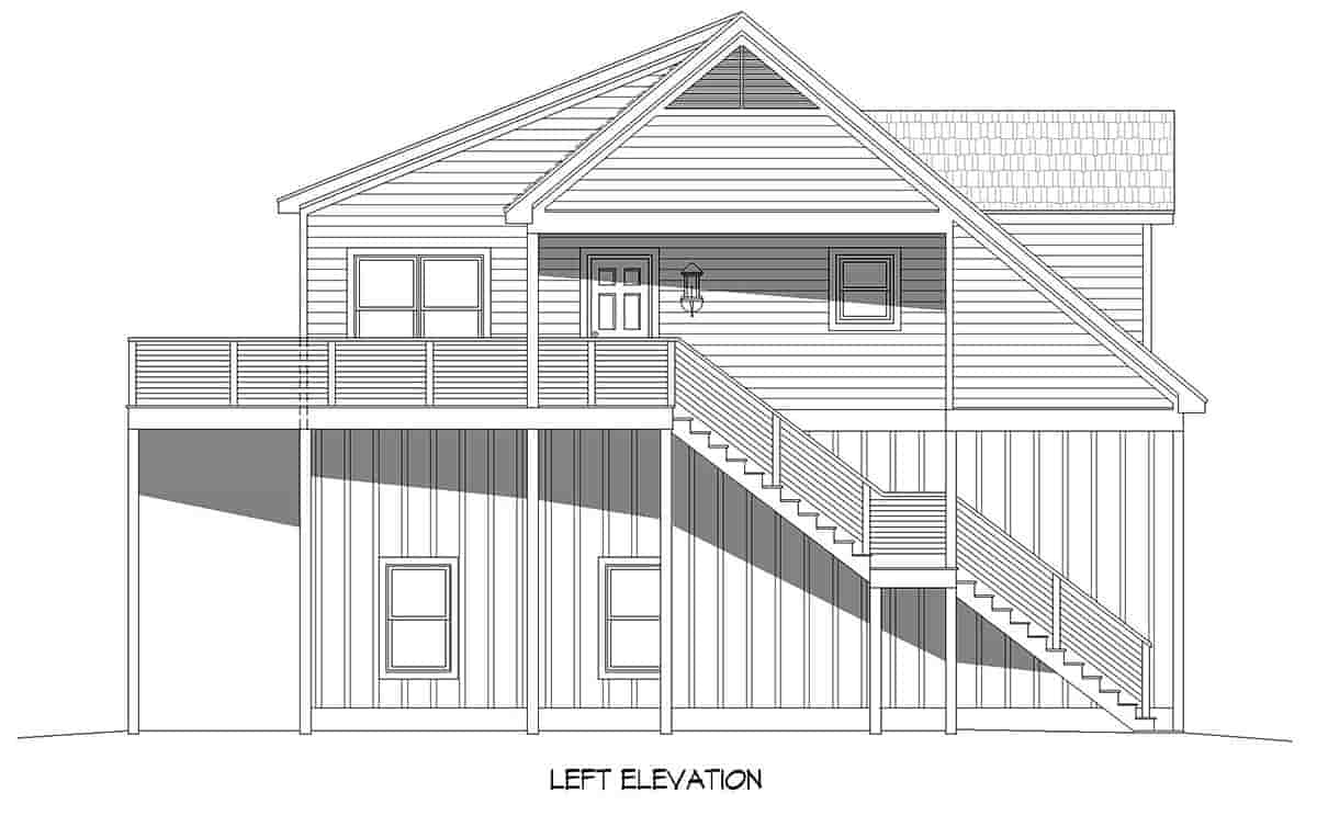 Garage-Living Plan 80969 Picture 2