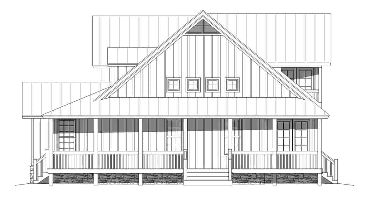 Country, Farmhouse, Ranch, Traditional House Plan 80986 with 3 Bed, 3 Bath, 2 Car Garage Picture 1