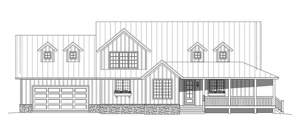 Country, Farmhouse, Ranch, Traditional House Plan 80986 with 3 Bed, 3 Bath, 2 Car Garage Picture 3
