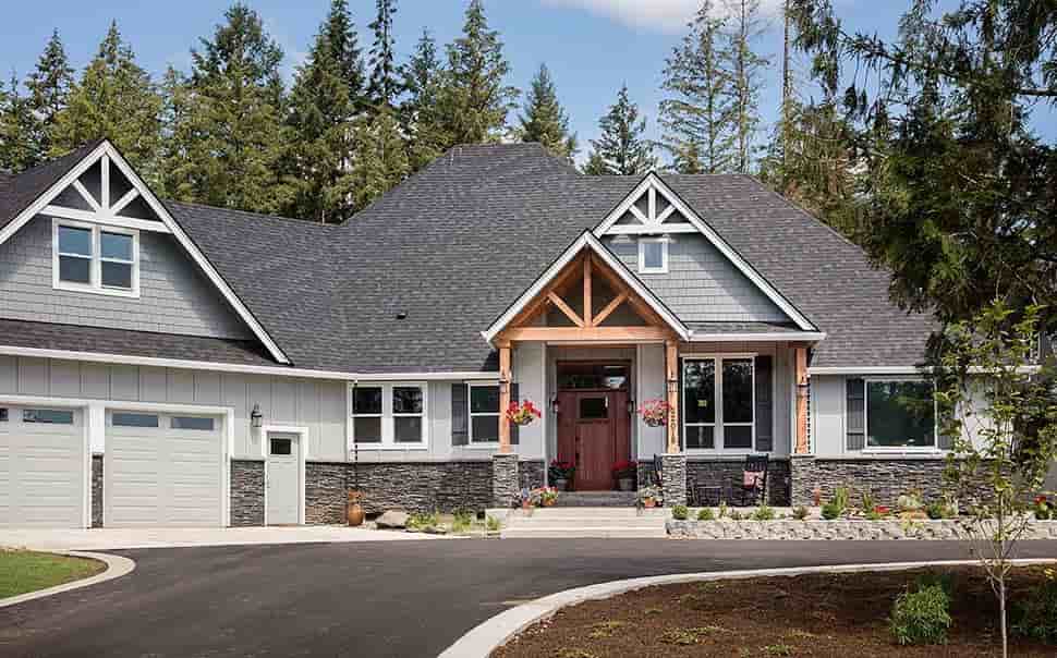 Country, Craftsman House Plan 81204 with 3 Bed, 3 Bath, 2 Car Garage Picture 2