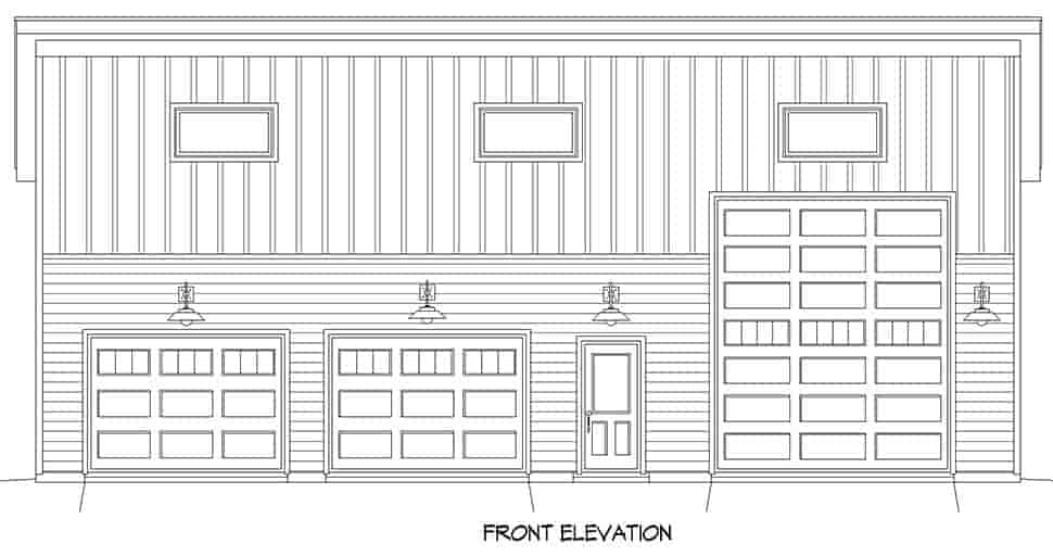 Garage Plan 81556 - 4 Car Garage Picture 3