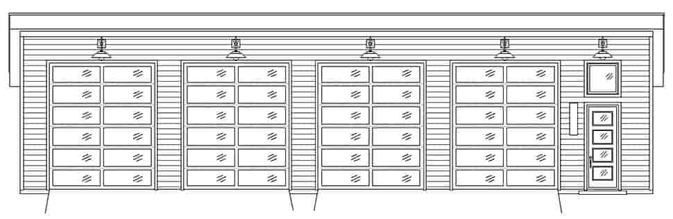 Garage Plan 81569 - 8 Car Garage Picture 3