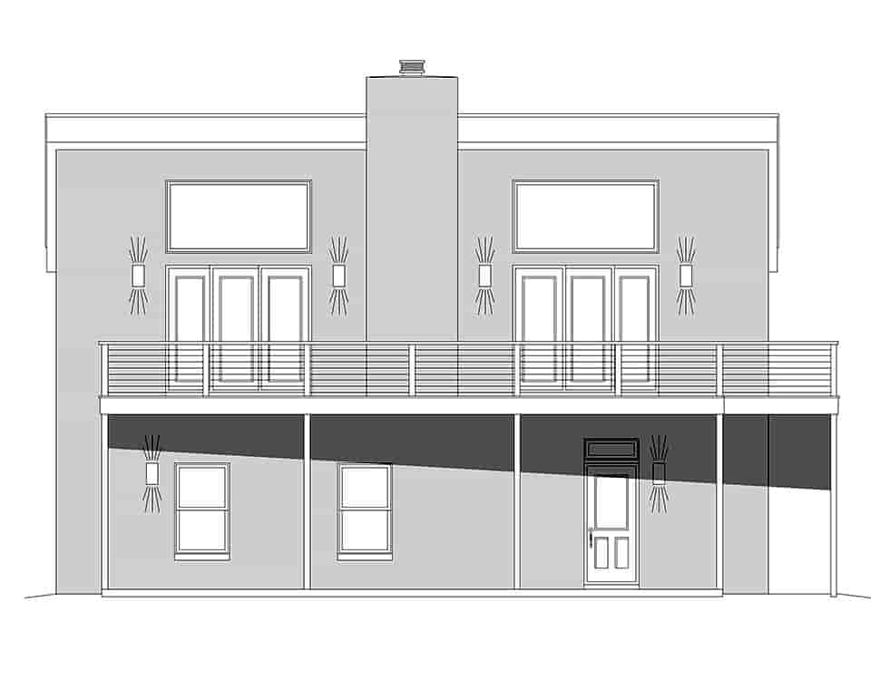 Garage-Living Plan 81588 Picture 3