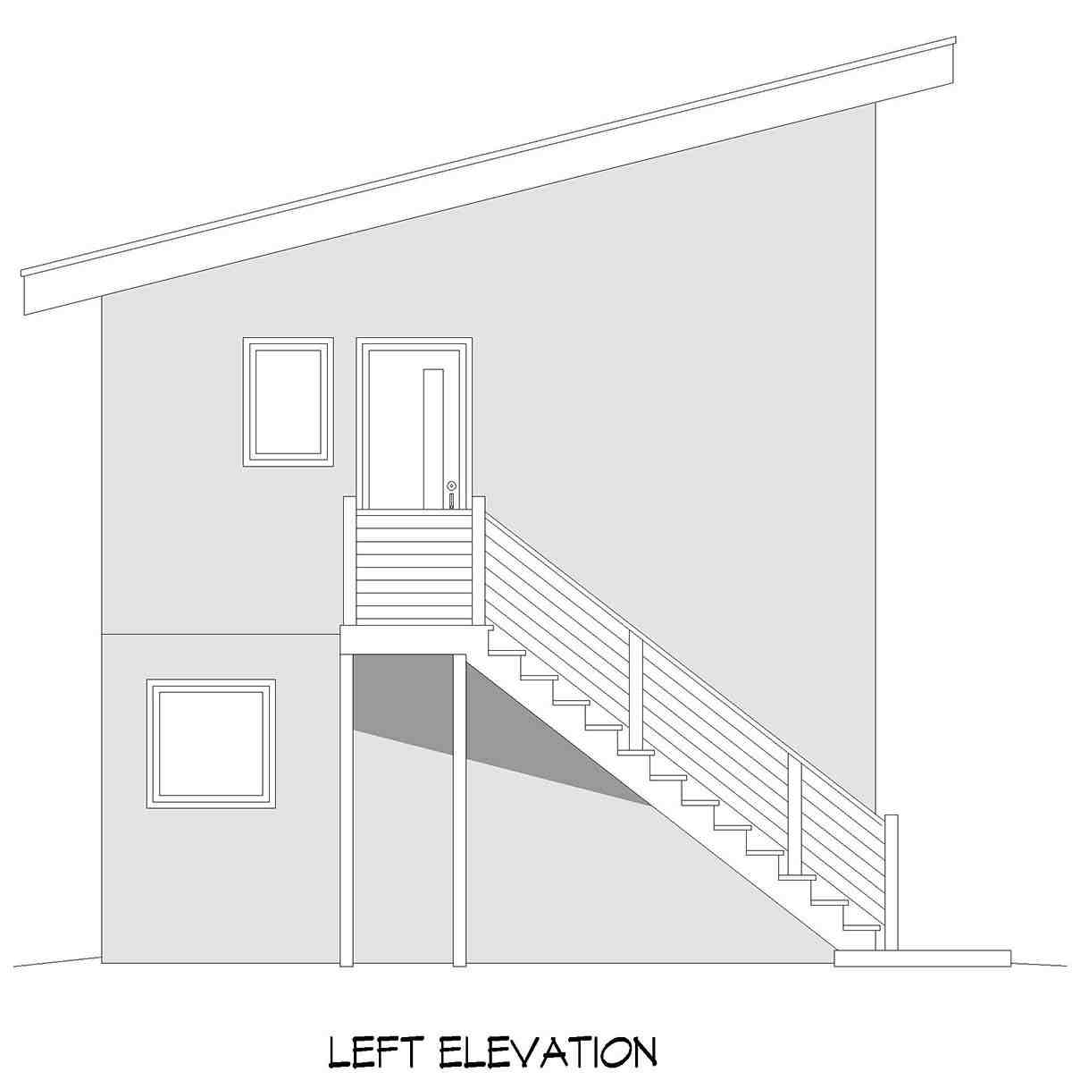 Garage-Living Plan 81705 Picture 2