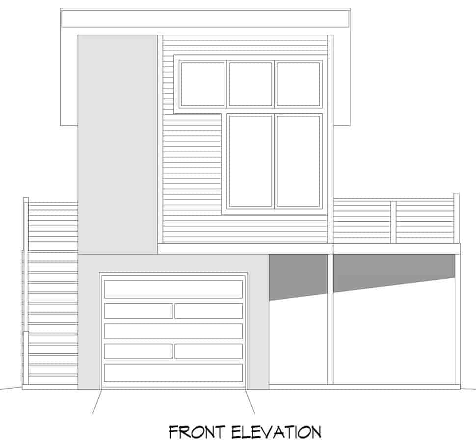 Garage-Living Plan 81705 Picture 3