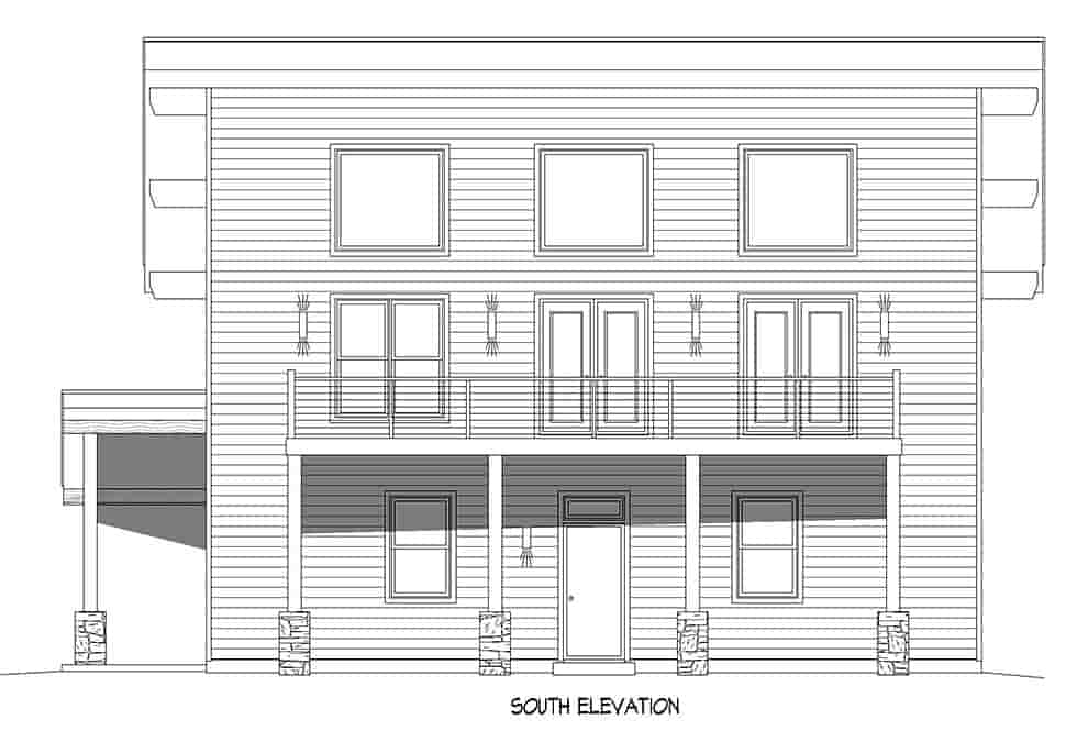 Garage-Living Plan 81709 Picture 3