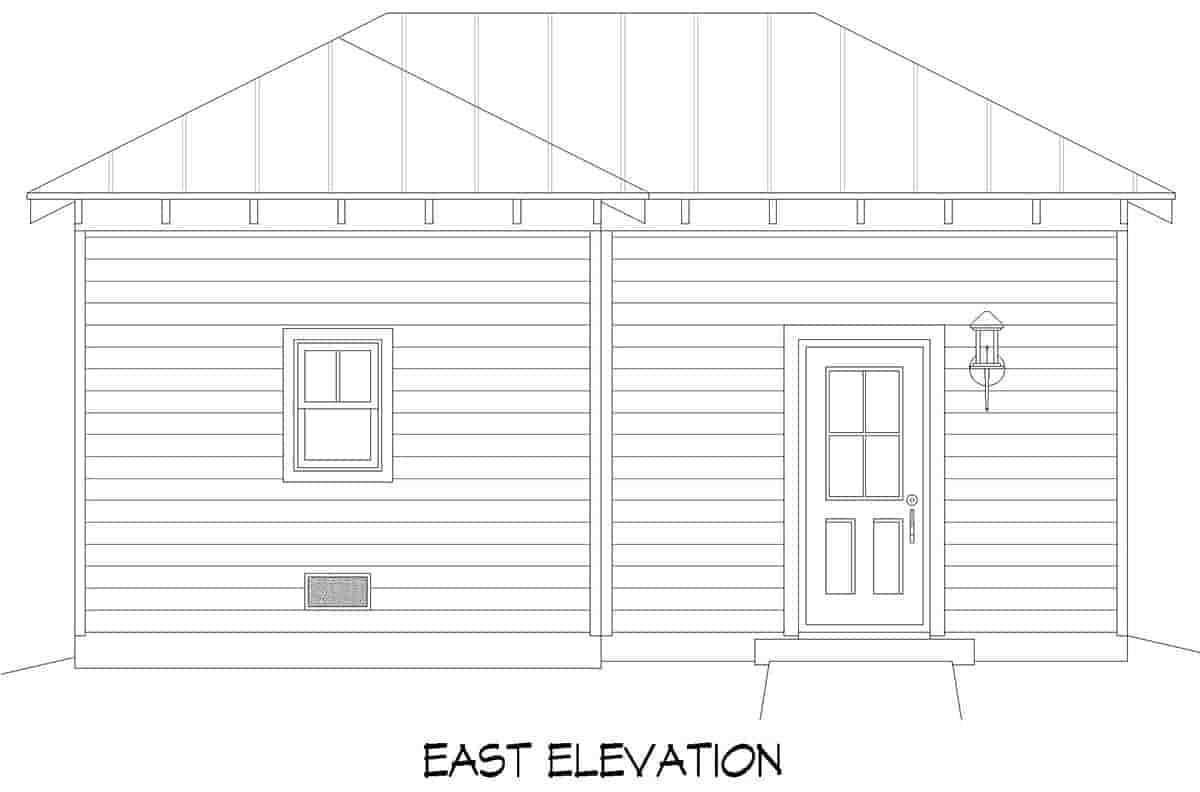 Garage Plan 81722 - 1 Car Garage Picture 1