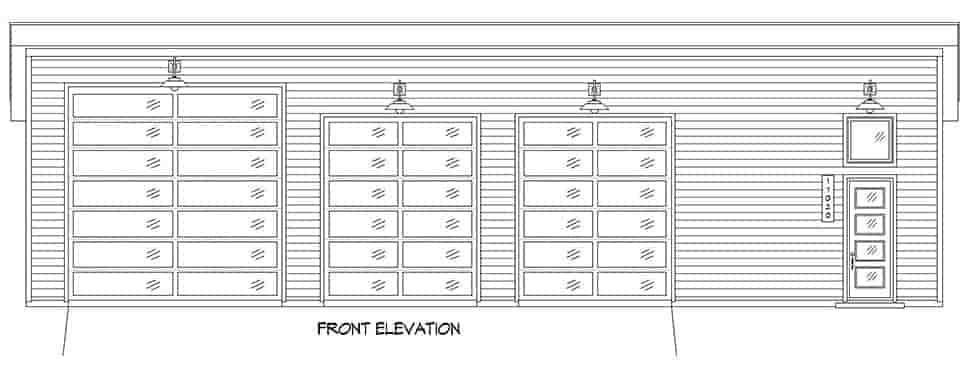 Garage Plan 81726 - 5 Car Garage Picture 3