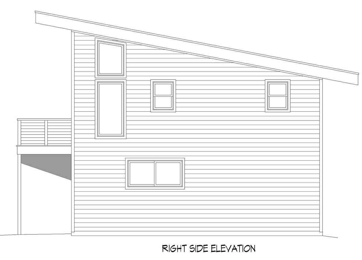 Garage-Living Plan 81728 Picture 1