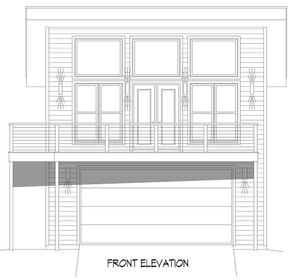 Garage-Living Plan 81728 Picture 3