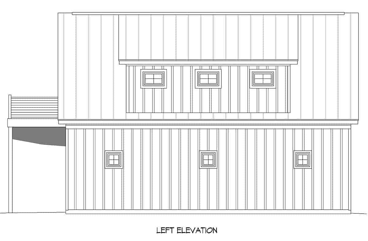 Garage-Living Plan 81739 Picture 2