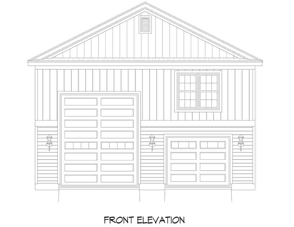 Garage Plan 81767 - 2 Car Garage Picture 3