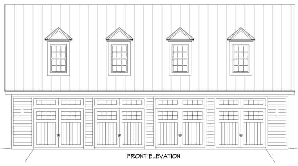 Garage Plan 81772 - 4 Car Garage Picture 3