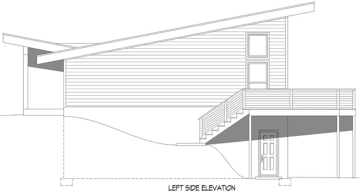 Garage-Living Plan 81774 Picture 2