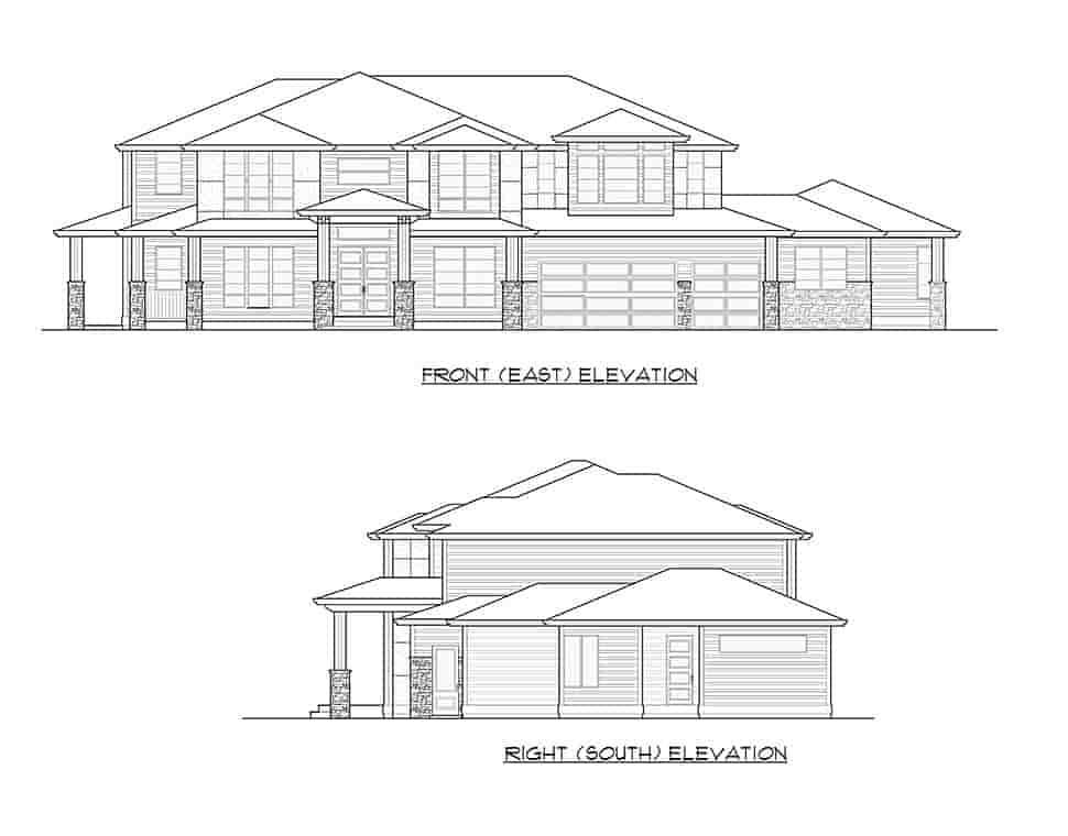 Plan 81953 | 6-7 Bedroom Contemporary House Plan With Guest Suite