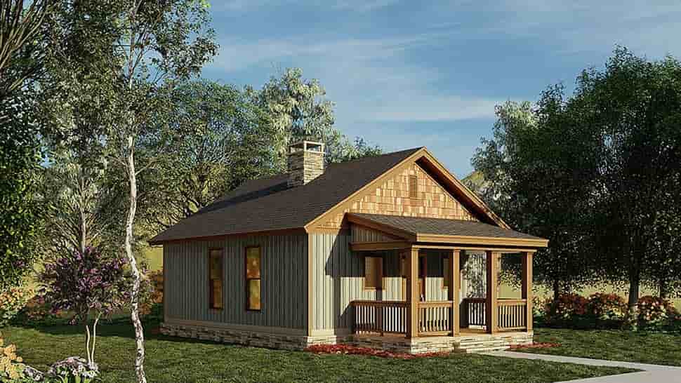 Plan 82343 | Traditional Style with 2 Bed, 1 Bath