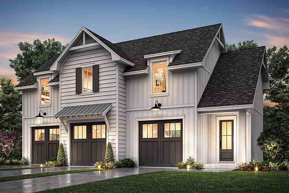 Garage-Living Plan 82905 Picture 4