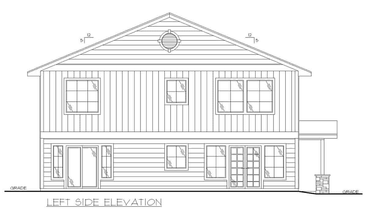Garage-Living Plan 85155 Picture 2