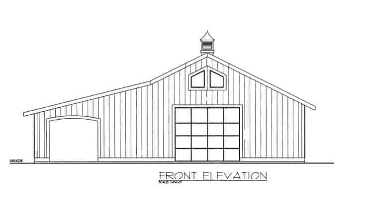 Garage Plan 85377 - 0 Car Garage Picture 1