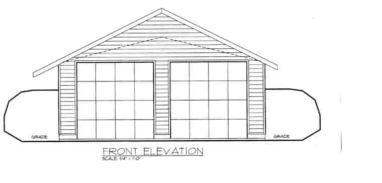 Garage Plan 85378 - 0 Car Garage Picture 2