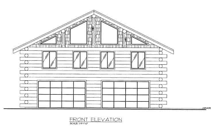 Garage Plan 85876 - 2 Car Garage Picture 1