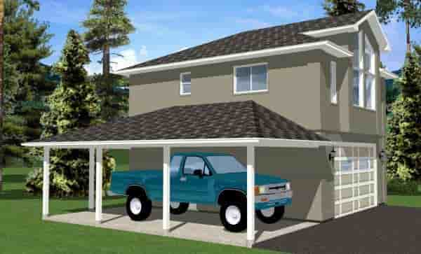 Garage Plan 99942 - 3 Car Garage Apartment Picture 1