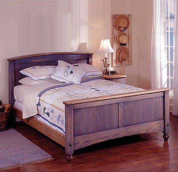 Country-Fresh Solid-Oak Bed Woodworking Plan