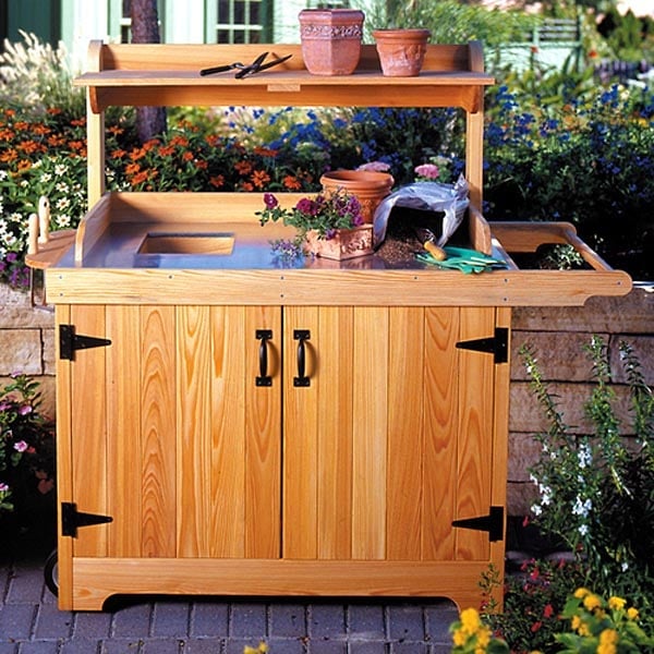 Potting Bench Woodworking Plan