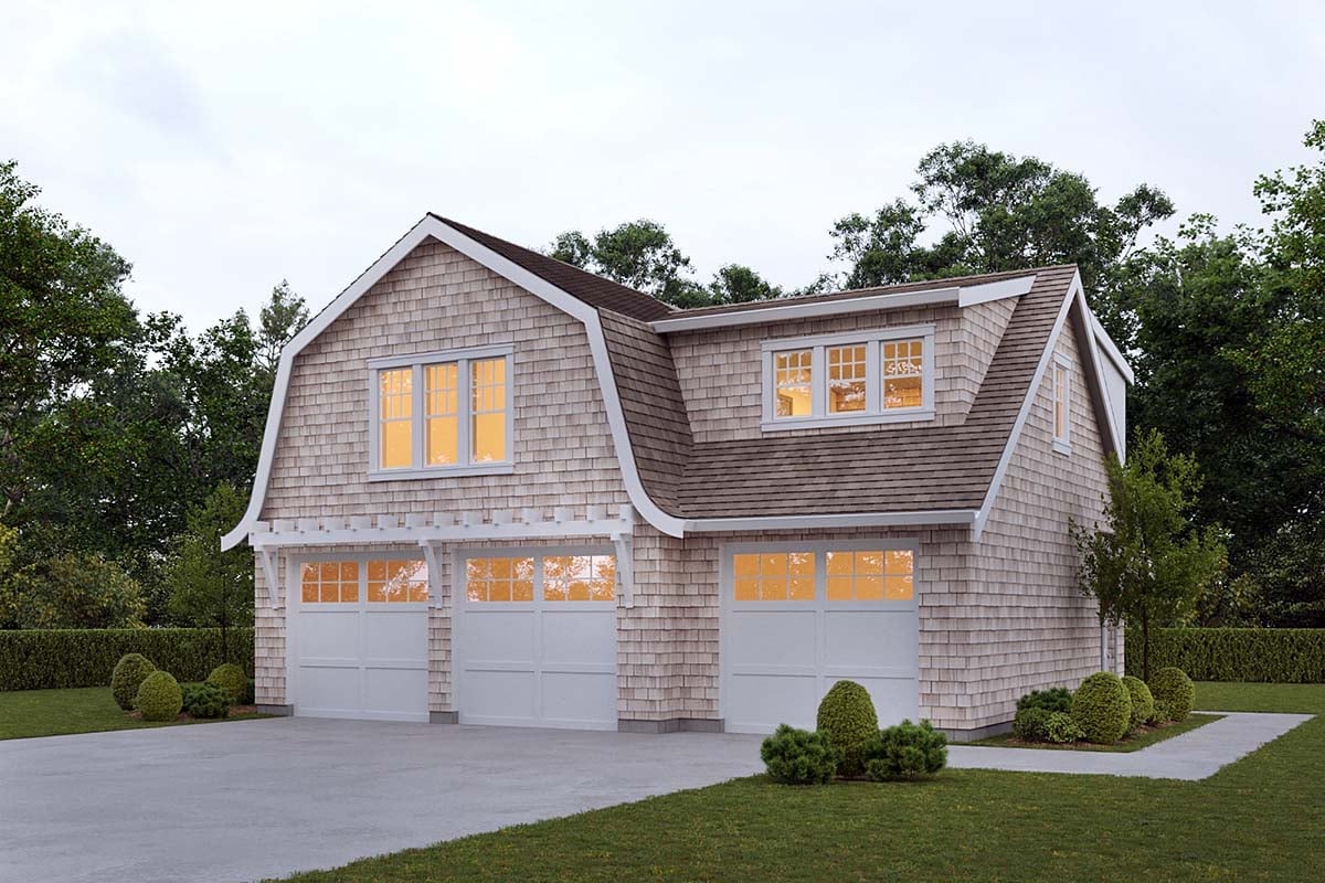 Garage-Living Plan 100166 Elevation