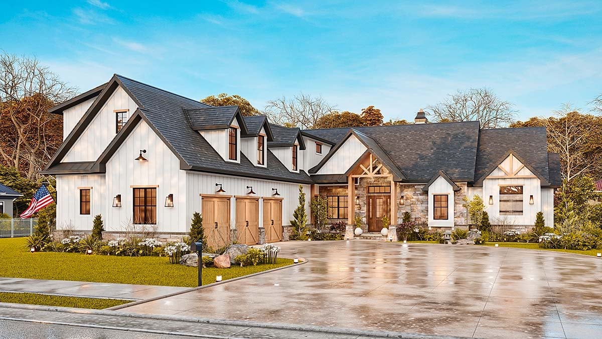 House Plan 100206 Elevation