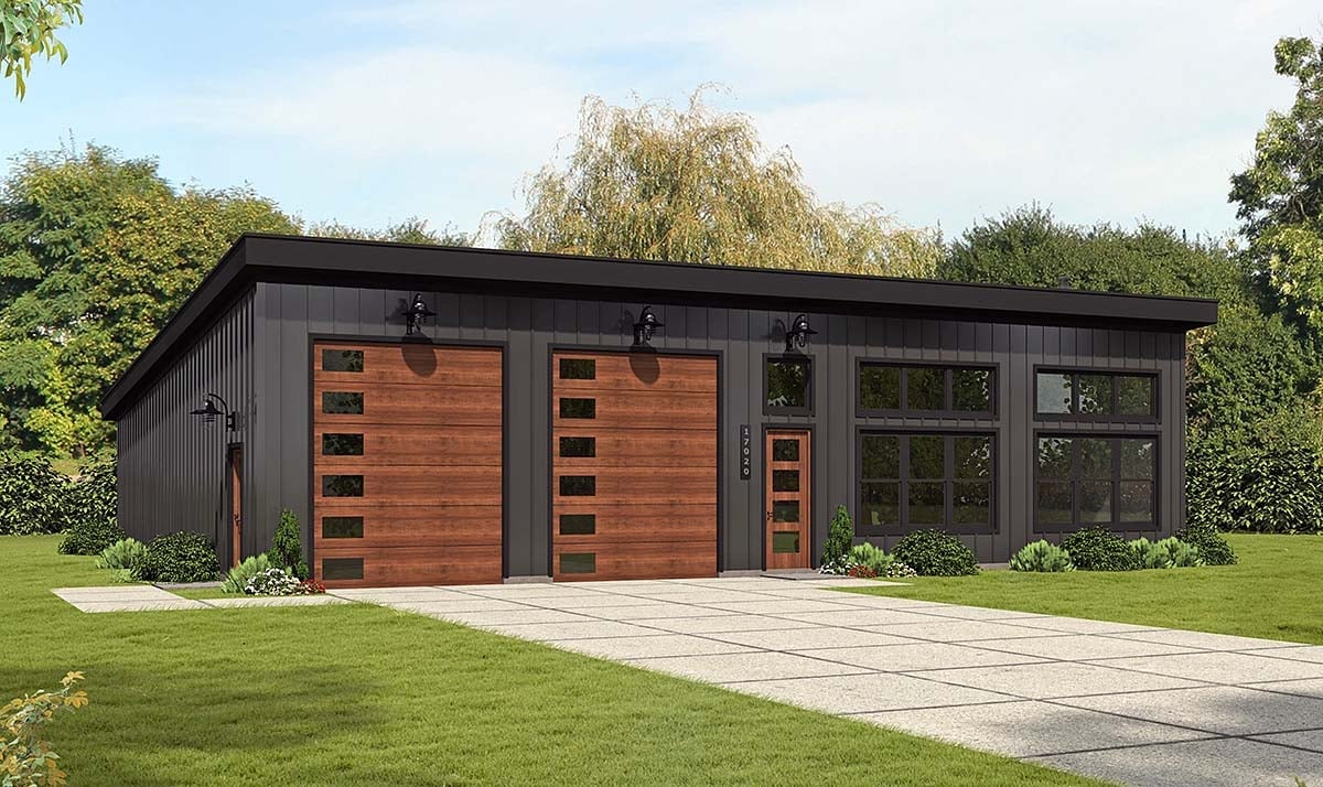 Garage-Living Plan 100315 Elevation