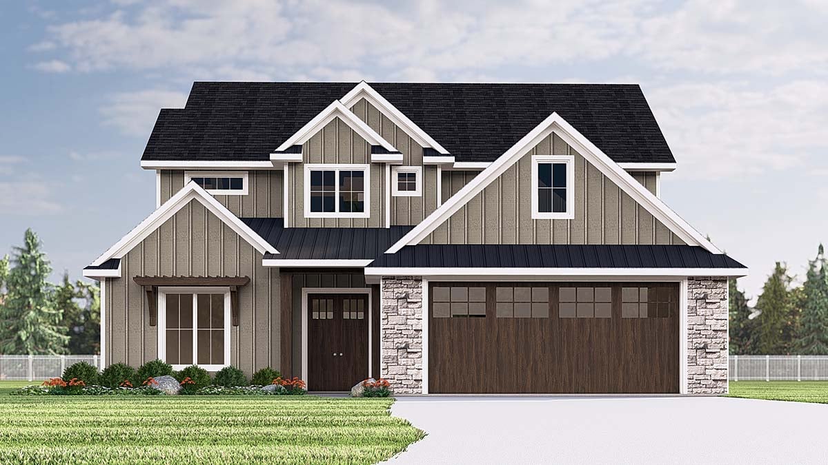House Plan 100703 Elevation