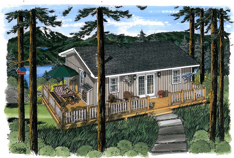 House Plan 20003 Elevation