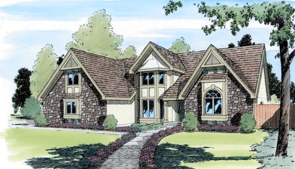 House Plan 20173 Elevation
