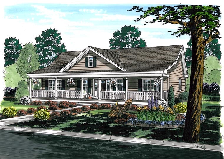 House Plan 25101 Elevation