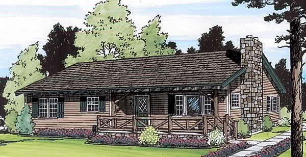 House Plan 34003 Elevation