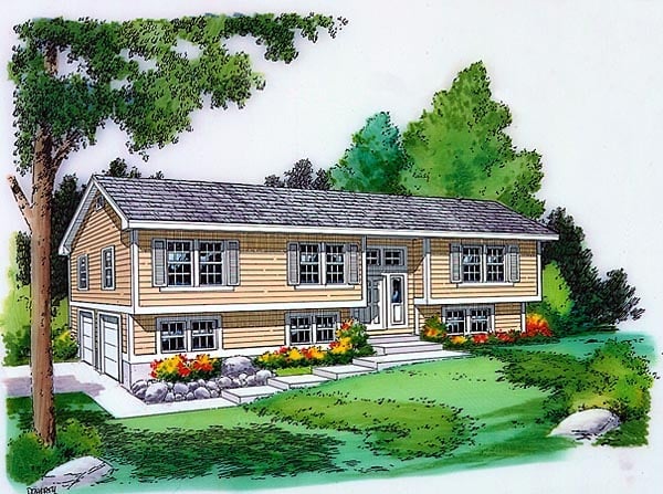 House Plan 34679 Elevation