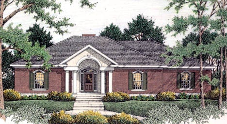House Plan 40021 Elevation