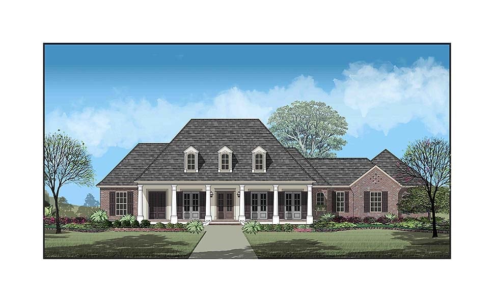 House Plan 40335 Elevation