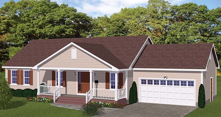 House Plan 40627 Elevation