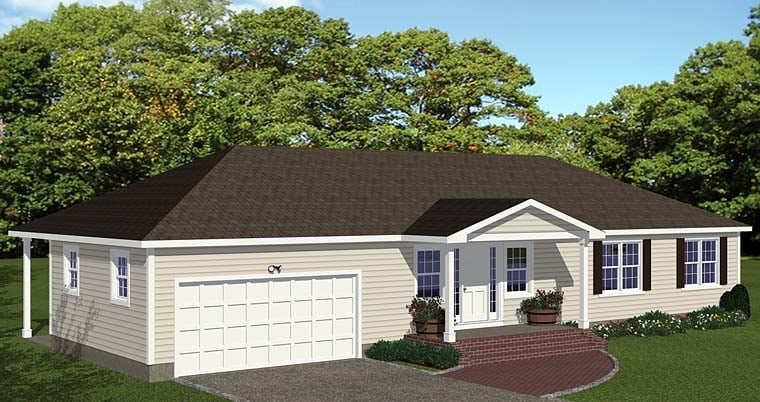 House Plan 40632 Elevation