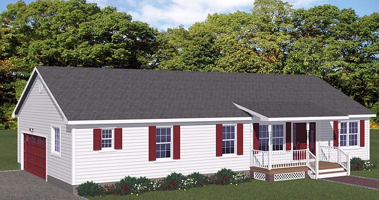 House Plan 40641 Elevation