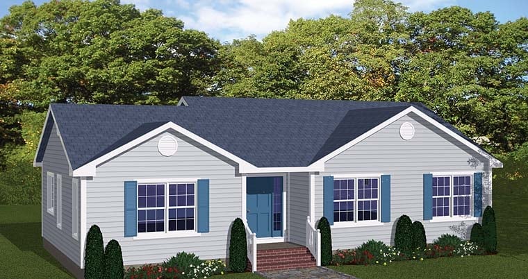 House Plan 40645 Elevation